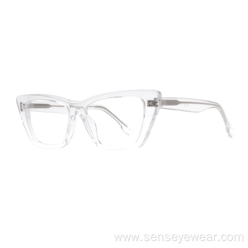 Cat Eye Design Unisex Acetate Optical Frame Glasses